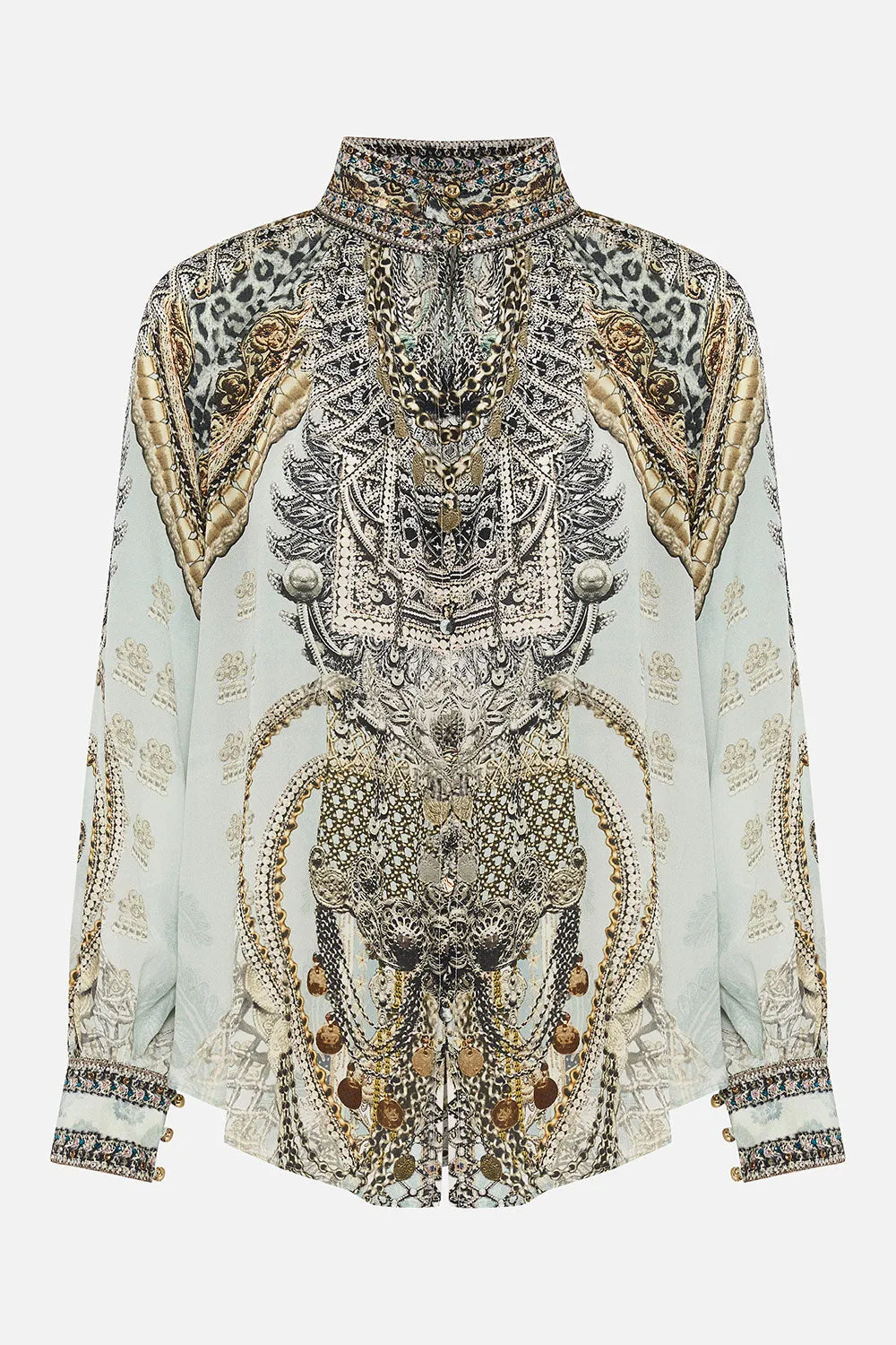 RAGLAN BUTTON UP SHIRT FREE ESPIRITU