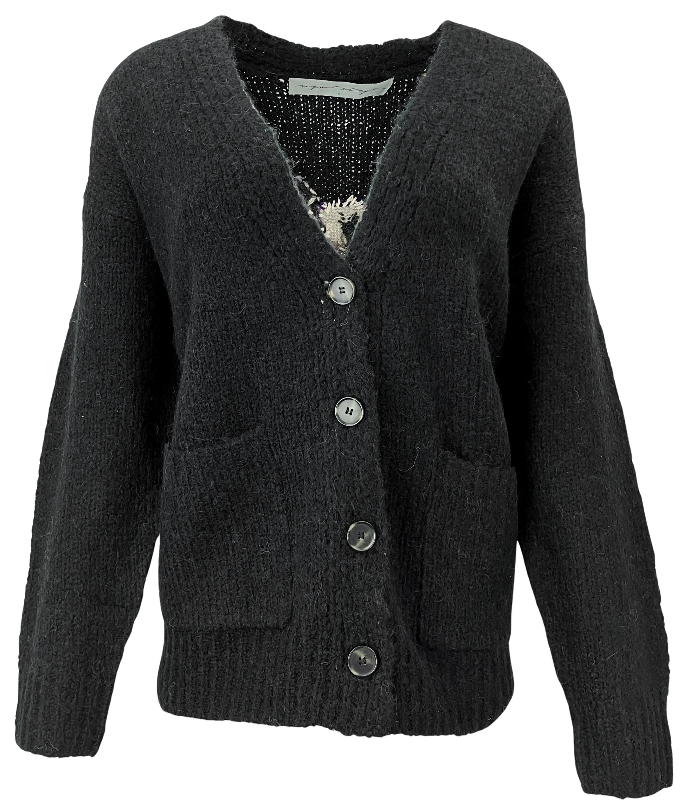 Raquel Allegra Billy Cardigan in Black