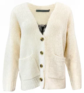 Raquel Allegra Billy Cardigan in Cream