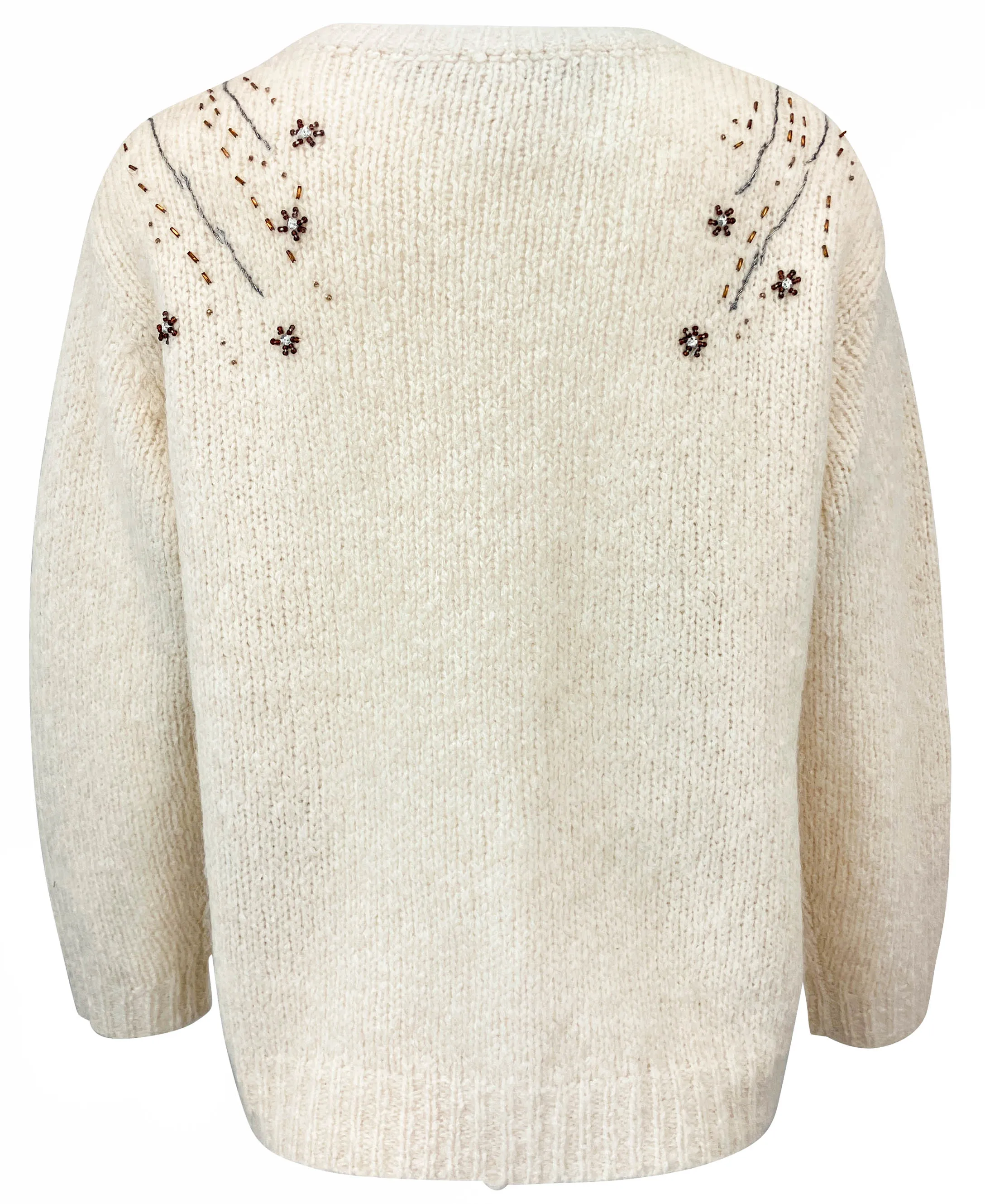 Raquel Allegra Diana Sweater in Cream