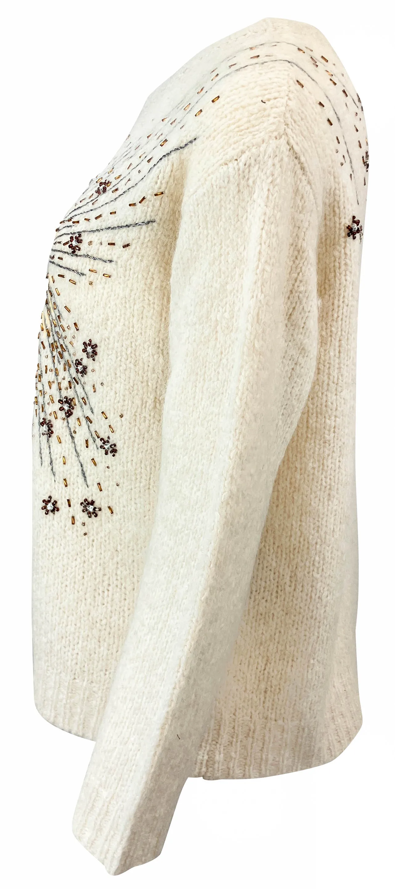 Raquel Allegra Diana Sweater in Cream