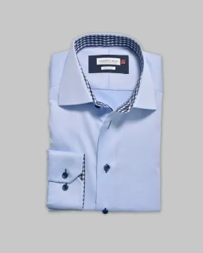 Red bow 20 Sky blue/Navy Non-Iron