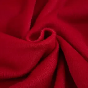 Red coat with satin fur - Sample
