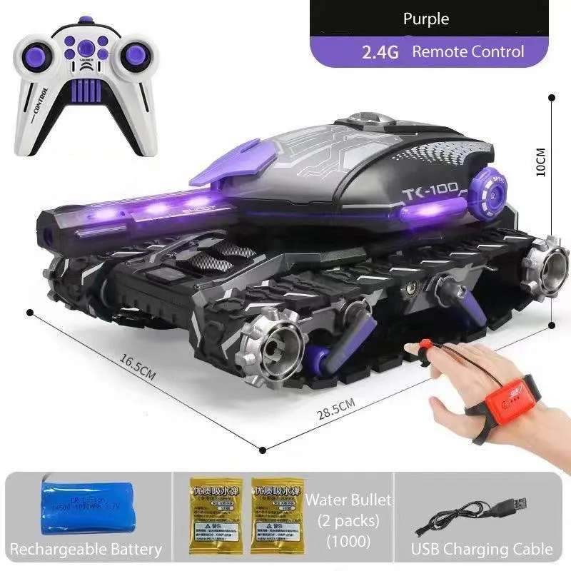 Remote Control Tank RC Tank Toy All Terrains High Speed Shoot Water Bullets