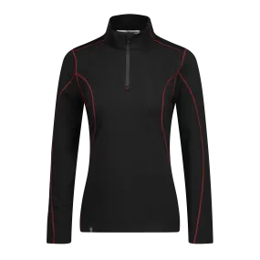 Rova Black/Red Women's Quarter Zip Pullover