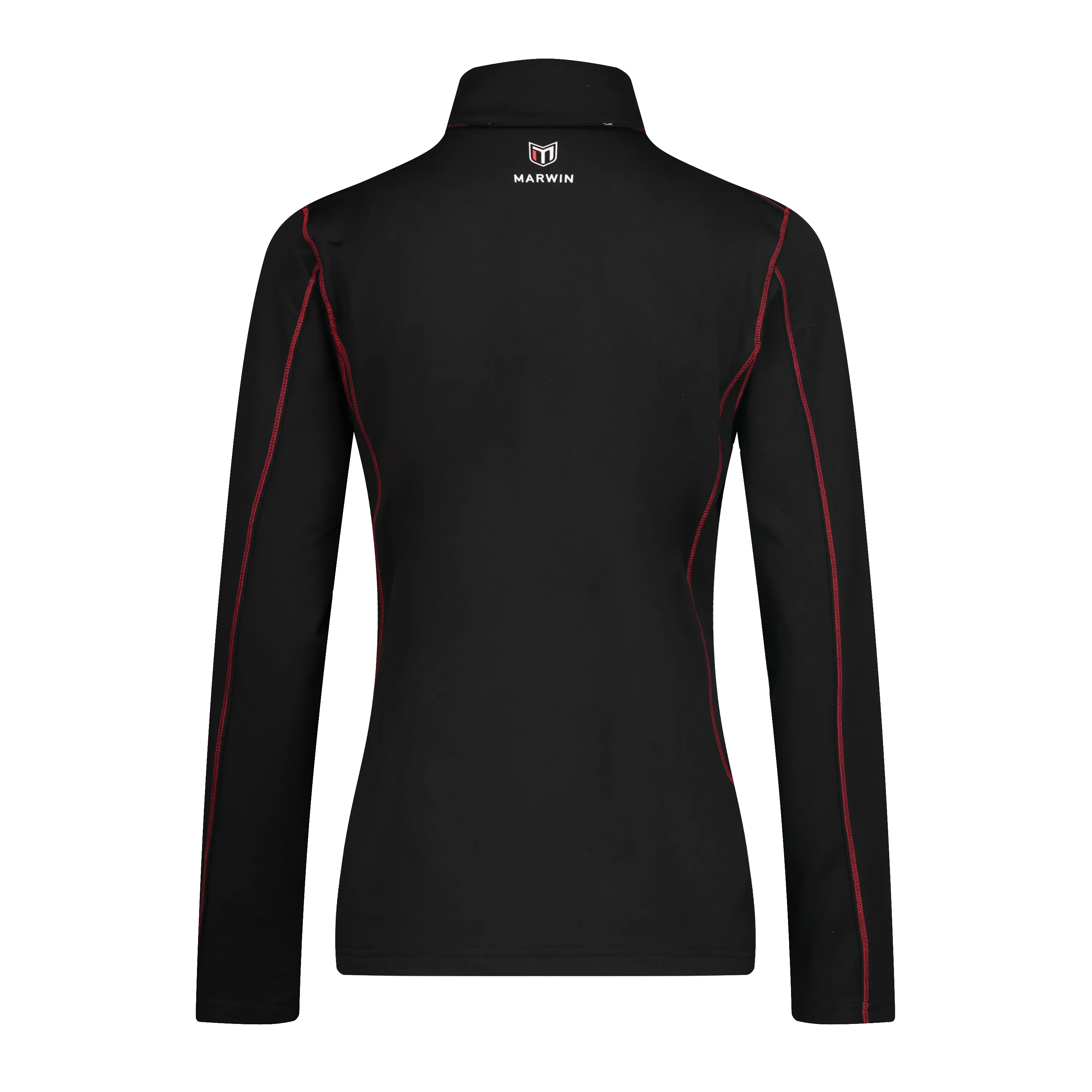 Rova Black/Red Women's Quarter Zip Pullover