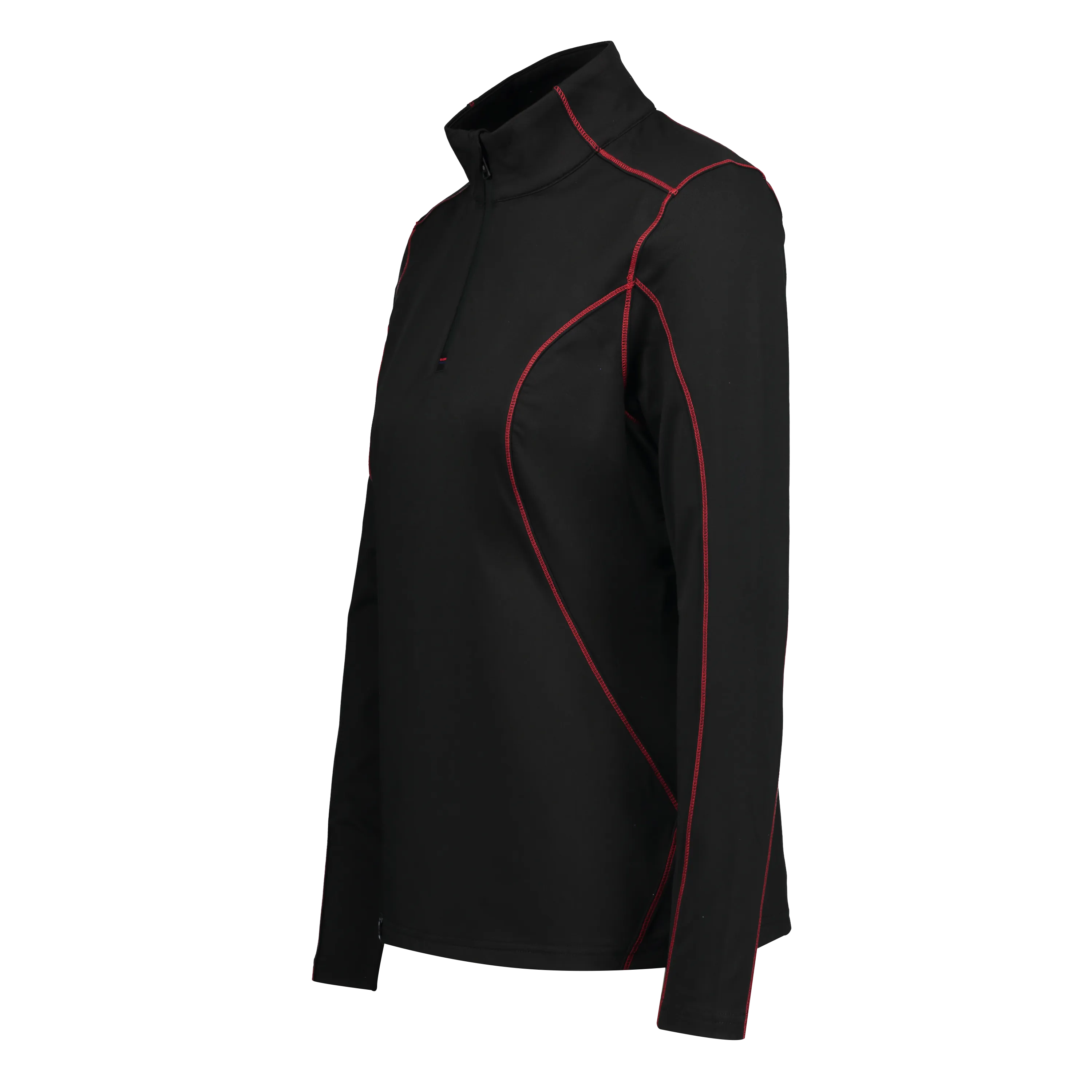 Rova Black/Red Women's Quarter Zip Pullover