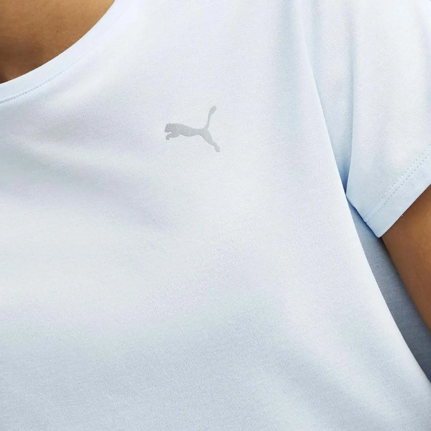 RUN FAVORITE HEATHER SS TEE W Icy Blue H