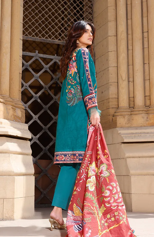 Rung Digital Embroidered Lawn Collection 2022 – RDEL-22-08