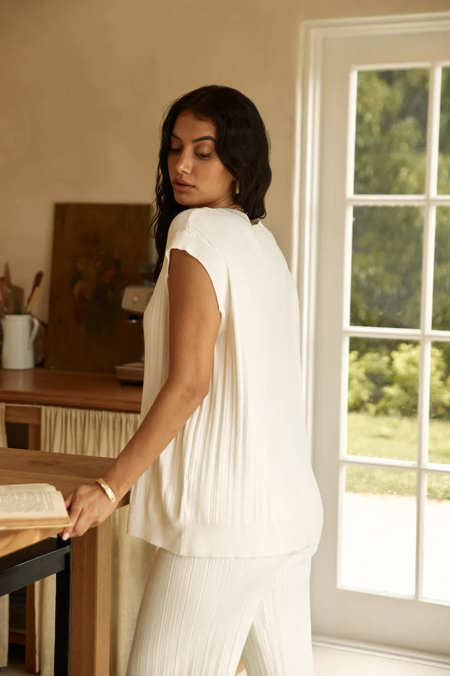 Seeking Memories Vest Top White