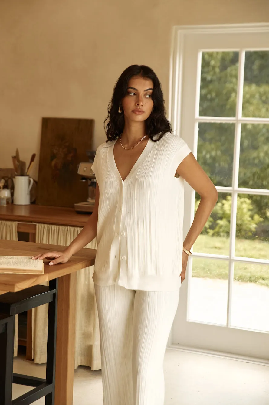 Seeking Memories Vest Top White