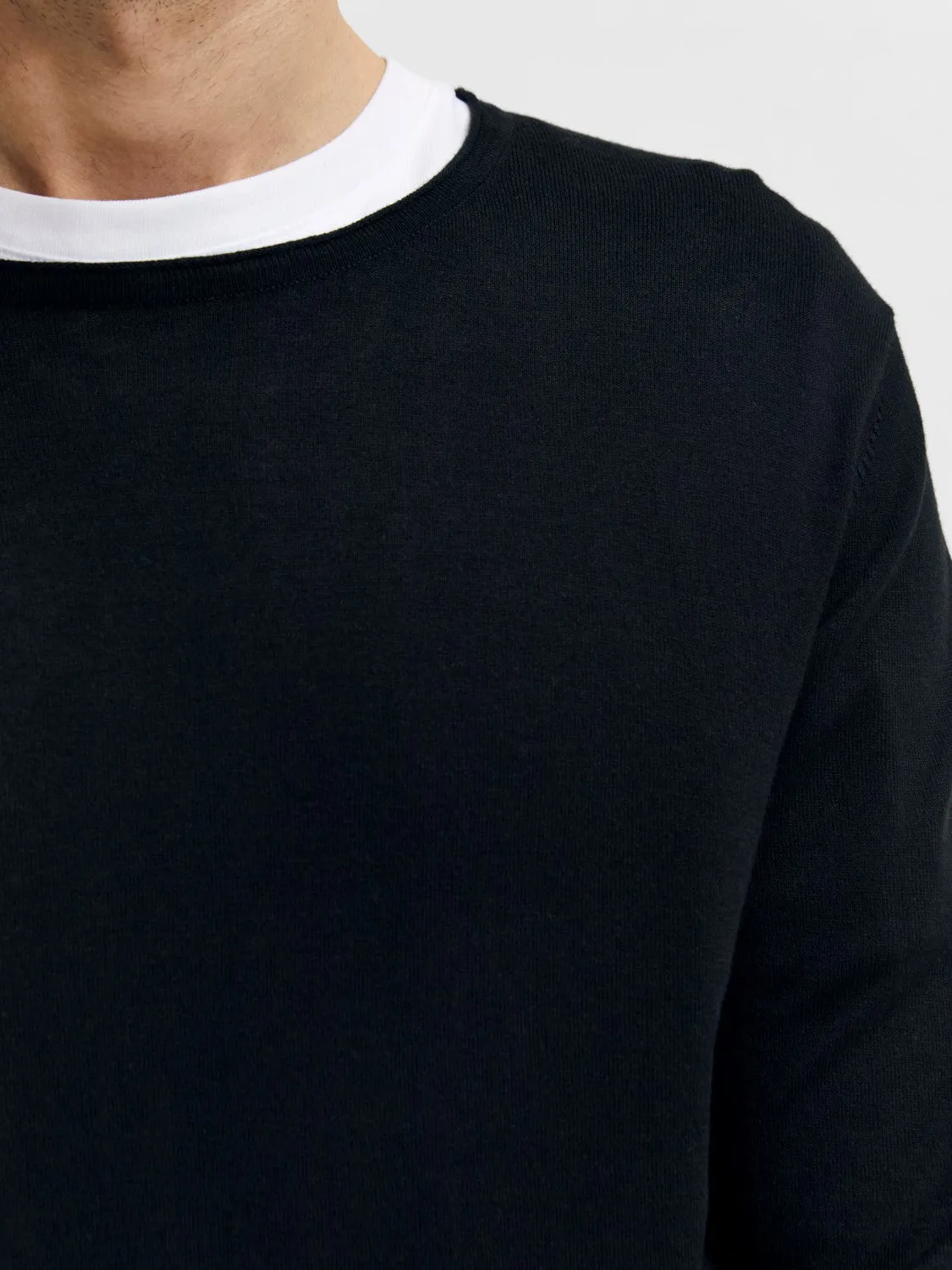 SELECTED HOMME PULLOVER ROME black