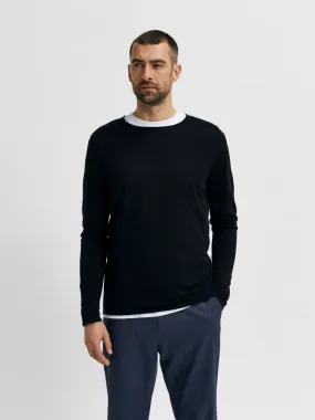 SELECTED HOMME PULLOVER ROME black