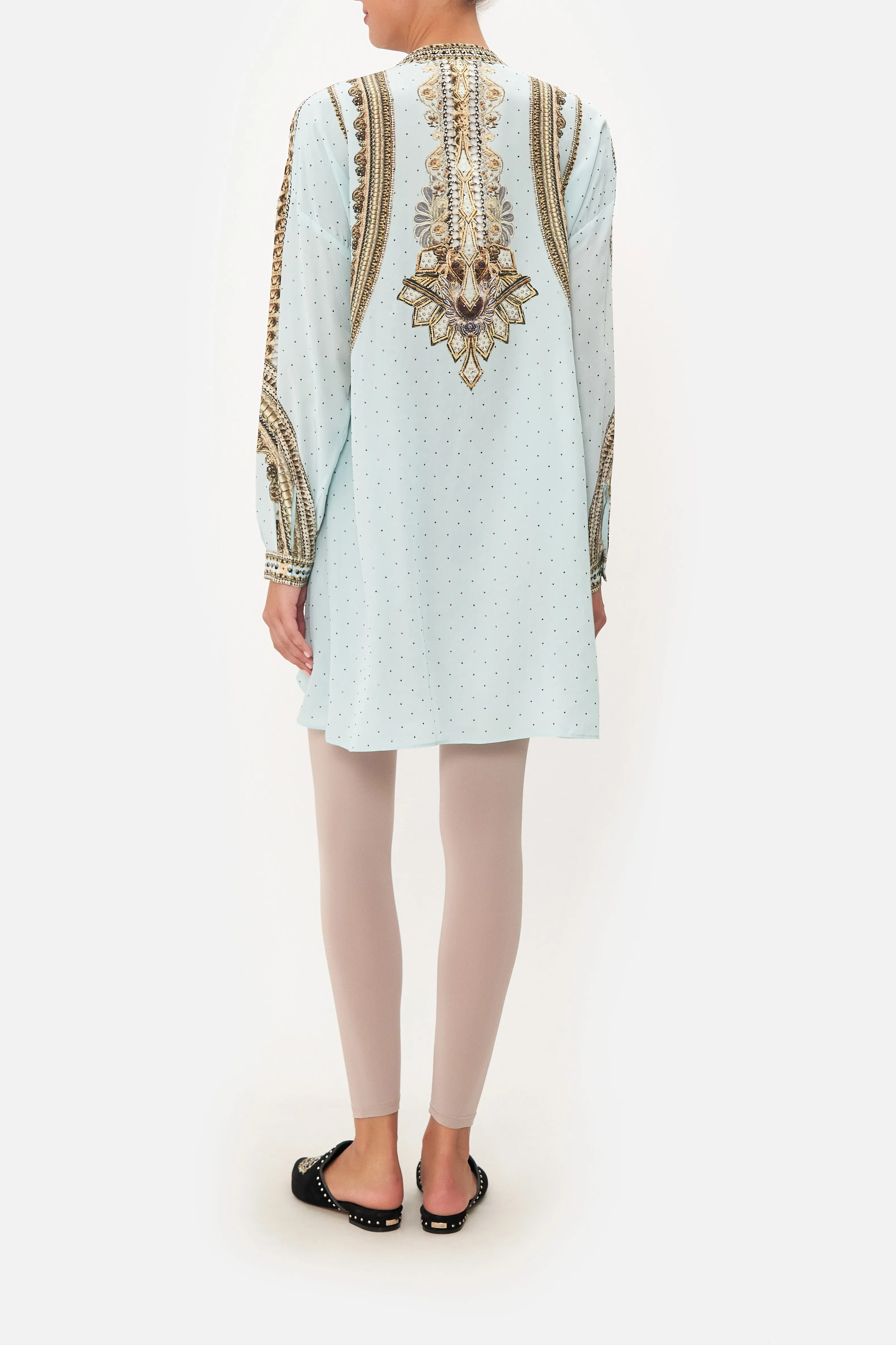 SHIRT WITH SIDE BUTTONS LUXE ESPIRITU