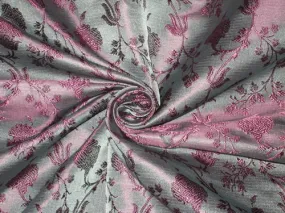 Silk Brocade fabric Icy Blue &amp; Purple 44" wide BRO160[1]