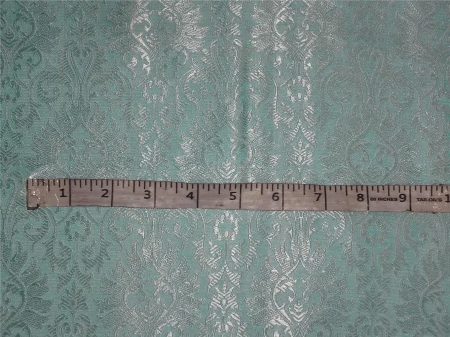 Silk Brocade Fabric Icy Blue COLOR 44" WIDE BRO530[1]