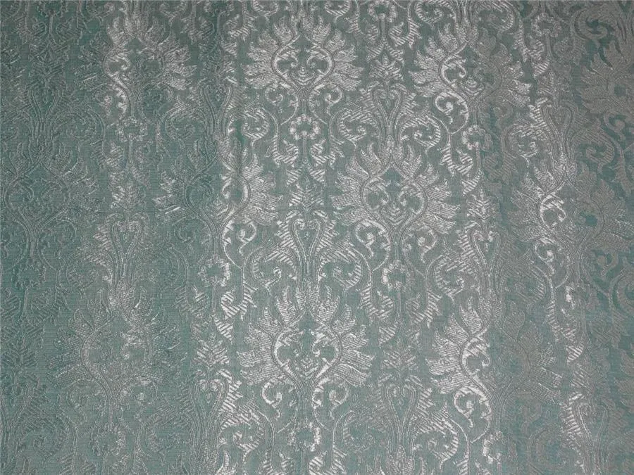 Silk Brocade Fabric Icy Blue COLOR 44" WIDE BRO530[1]