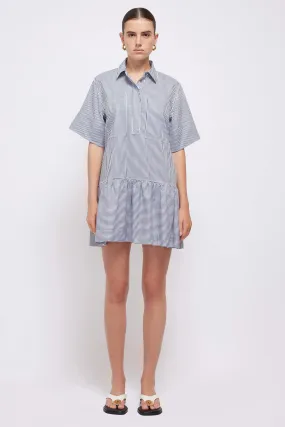 SIMKHAI - Cris Shirt Dress in Midnight Stripe