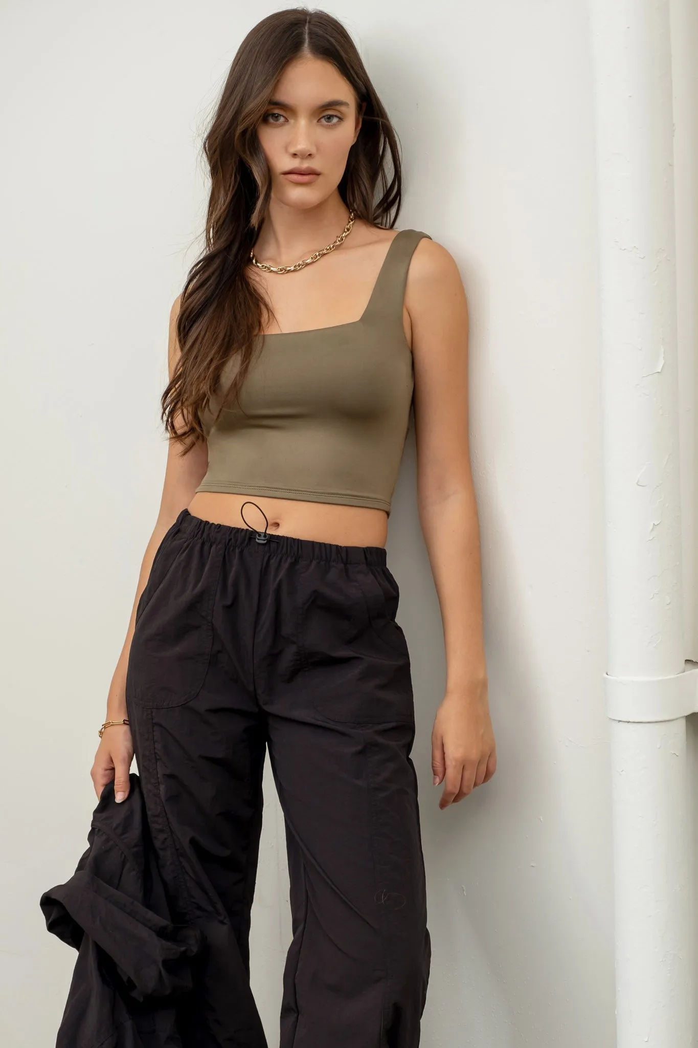 Square Up Cropped Tank - Multiple colors