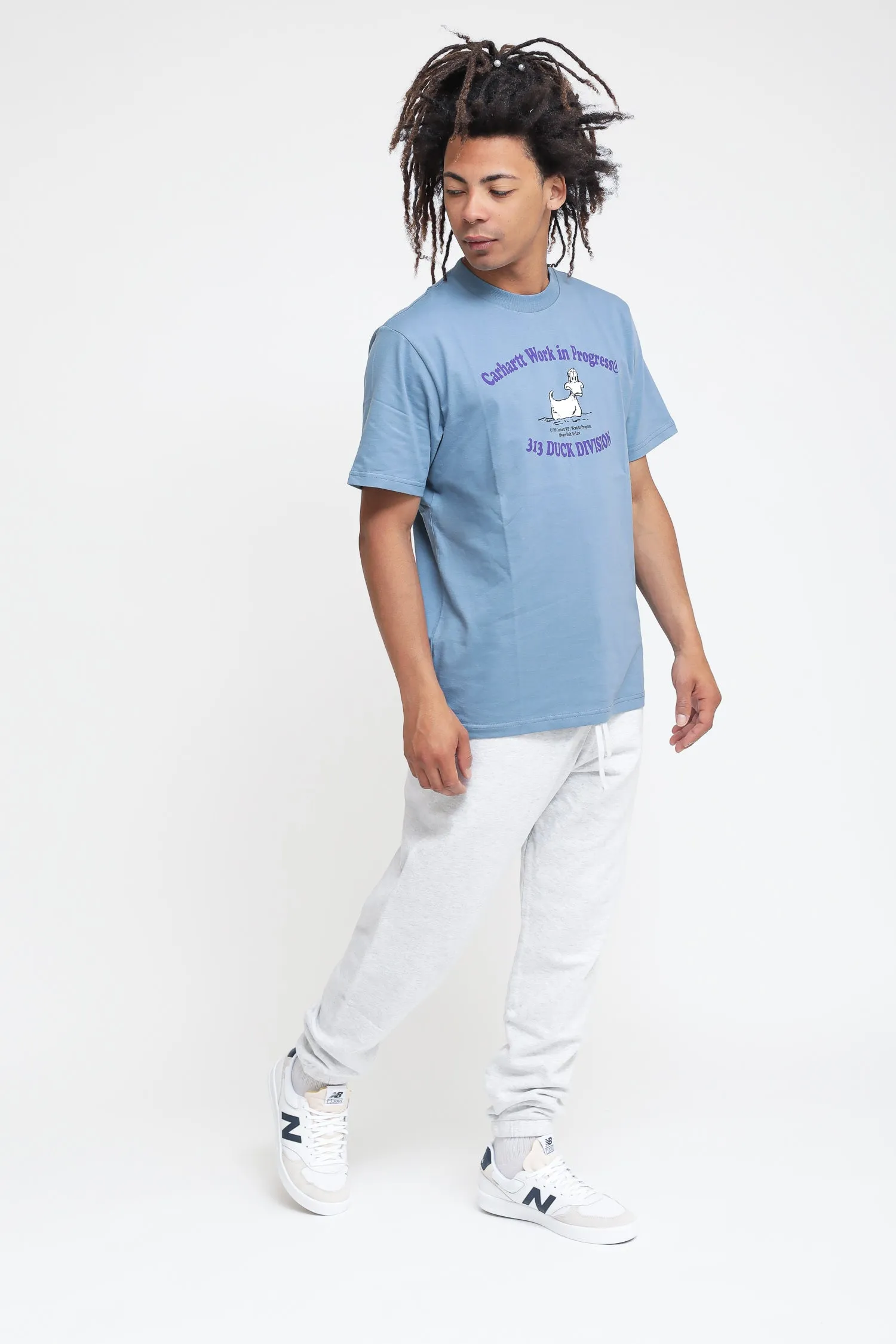 S/S 313 Duckdivision T-shirt - Icy Water