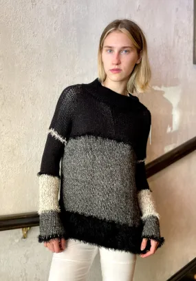 Stripe Sweater - Black / Ivory