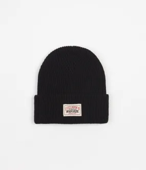 Stussy Workgear Waffle Cuff Beanie - Black