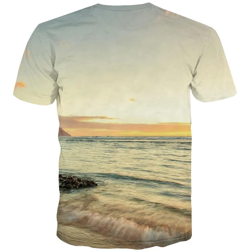 surf T-shirt Men The sea T-shirts Graphic sport Shirt Print Cool Tshirts Cool