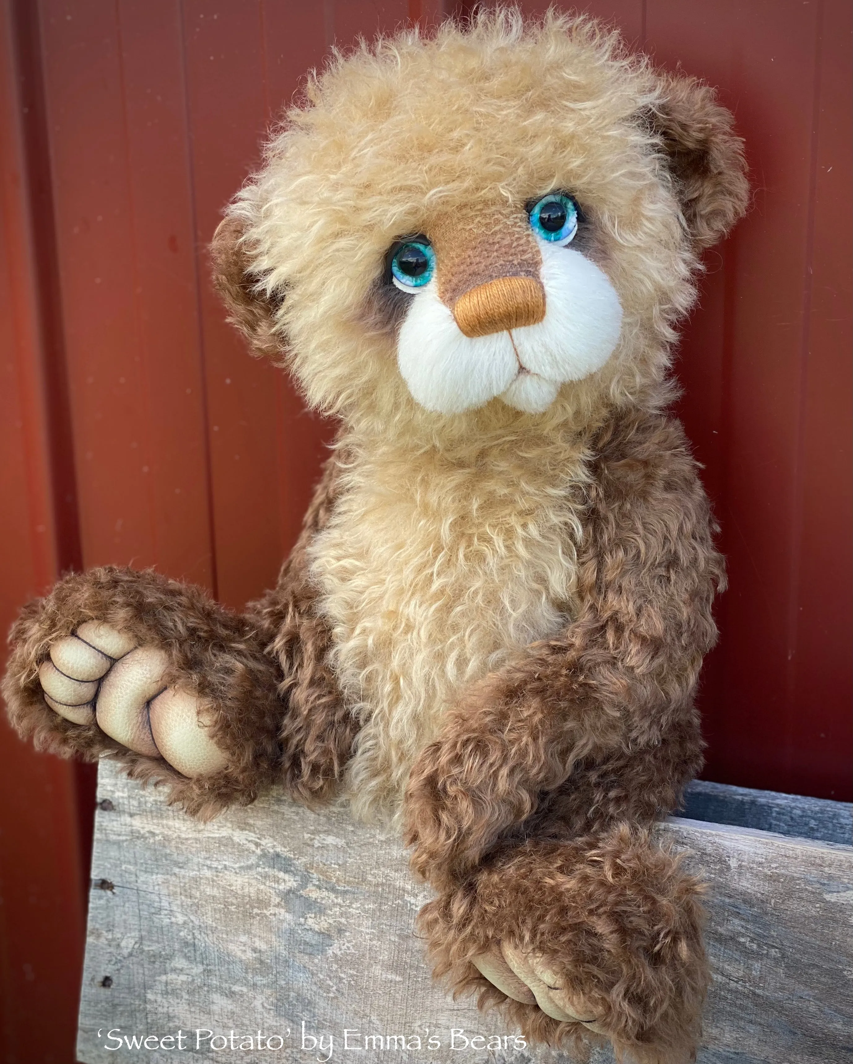 Sweet Potato - 18" Christmas 2022 Mohair Artist Bear by Emmas Bears - OOAK
