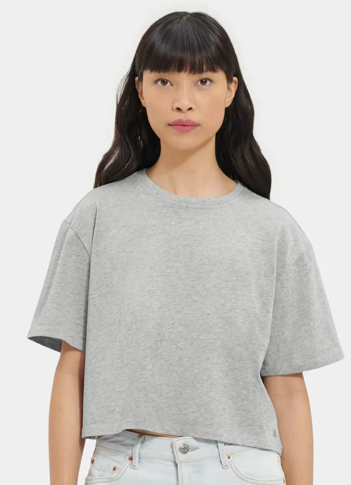 Tana Cropped Tee in Grey Heather by UGG