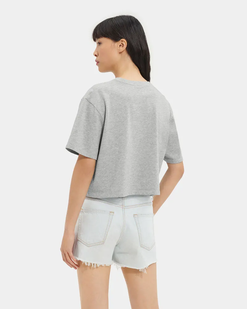 Tana Cropped Tee in Grey Heather by UGG