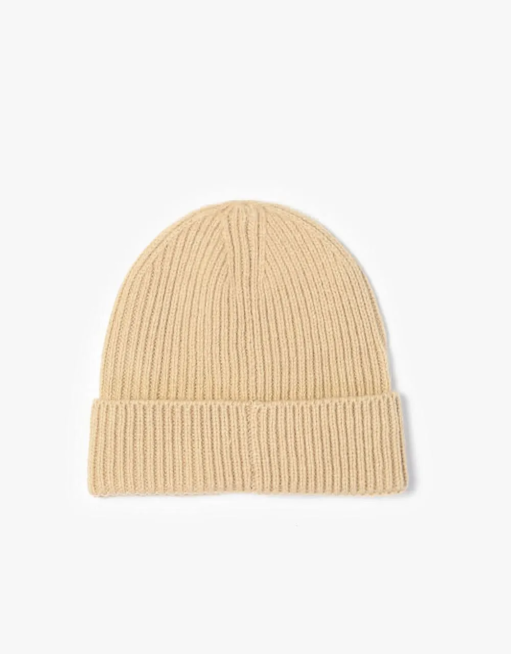 The North Face Logo Box Cuffed Beanie - Hawthorne Khaki