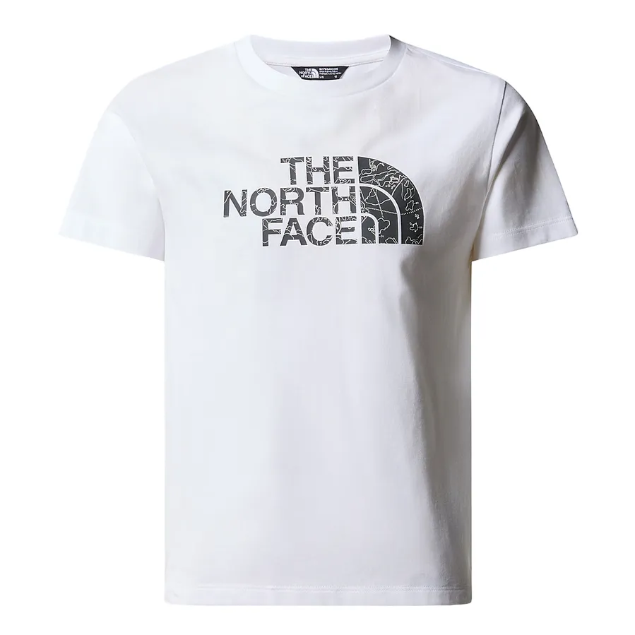 The North Face maglietta manica corta da ragazzo Easy NF0A87T6XOY bianco