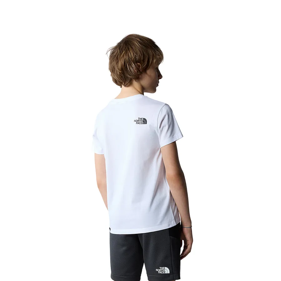 The North Face maglietta manica corta da ragazzo Easy NF0A87T6XOY bianco