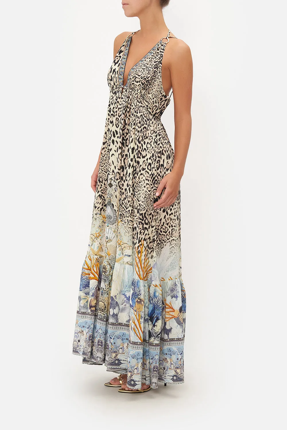 TIERED DRESS WITH HARDWARE SEAHORSE SONNET