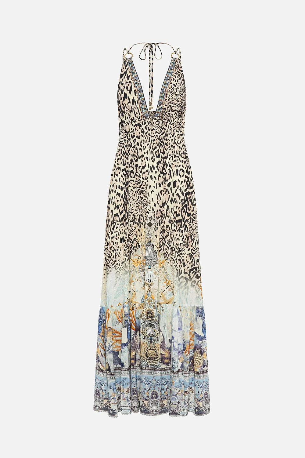 TIERED DRESS WITH HARDWARE SEAHORSE SONNET