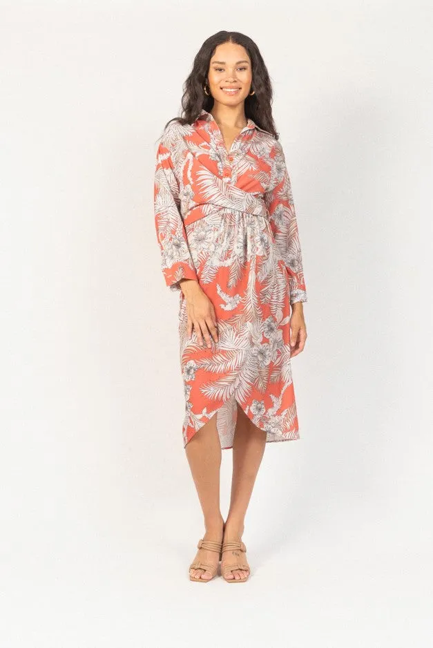 TROPICAL SHIRT DRESS