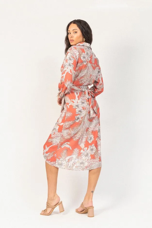 TROPICAL SHIRT DRESS