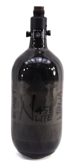 Used Ninja 45ci/4500psi Tank w/ Standard Regulator - Translucent Black