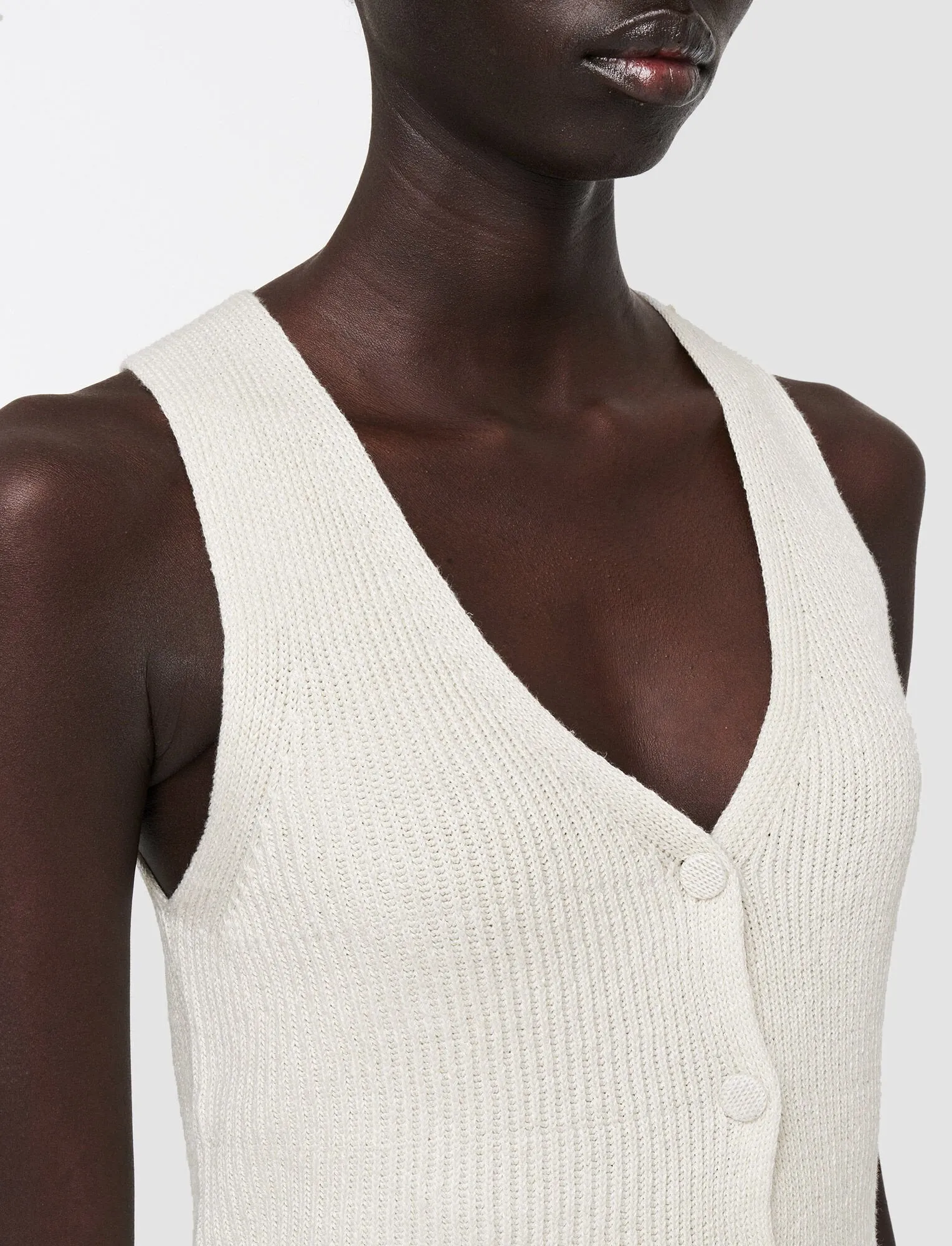 VEST LINEN BLEND