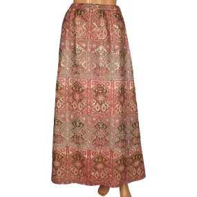 Vintage 1960s Nelly de Grab New York Metallic Brocade Skirt 28 Inch Waist