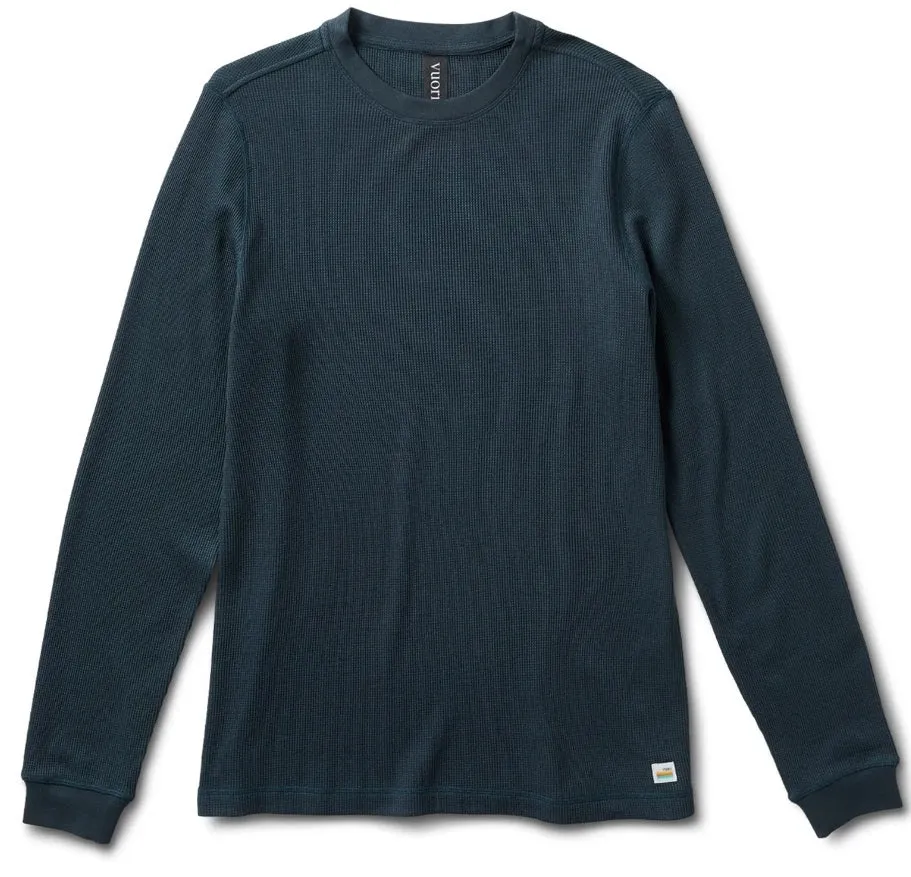 VUORI WAFFLE CREW MENS LONG SLEEVE SHIRT