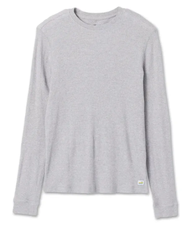 VUORI WAFFLE CREW MENS LONG SLEEVE SHIRT