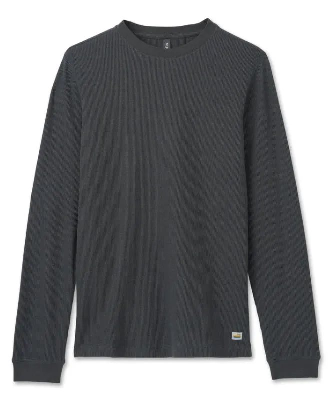 VUORI WAFFLE CREW MENS LONG SLEEVE SHIRT