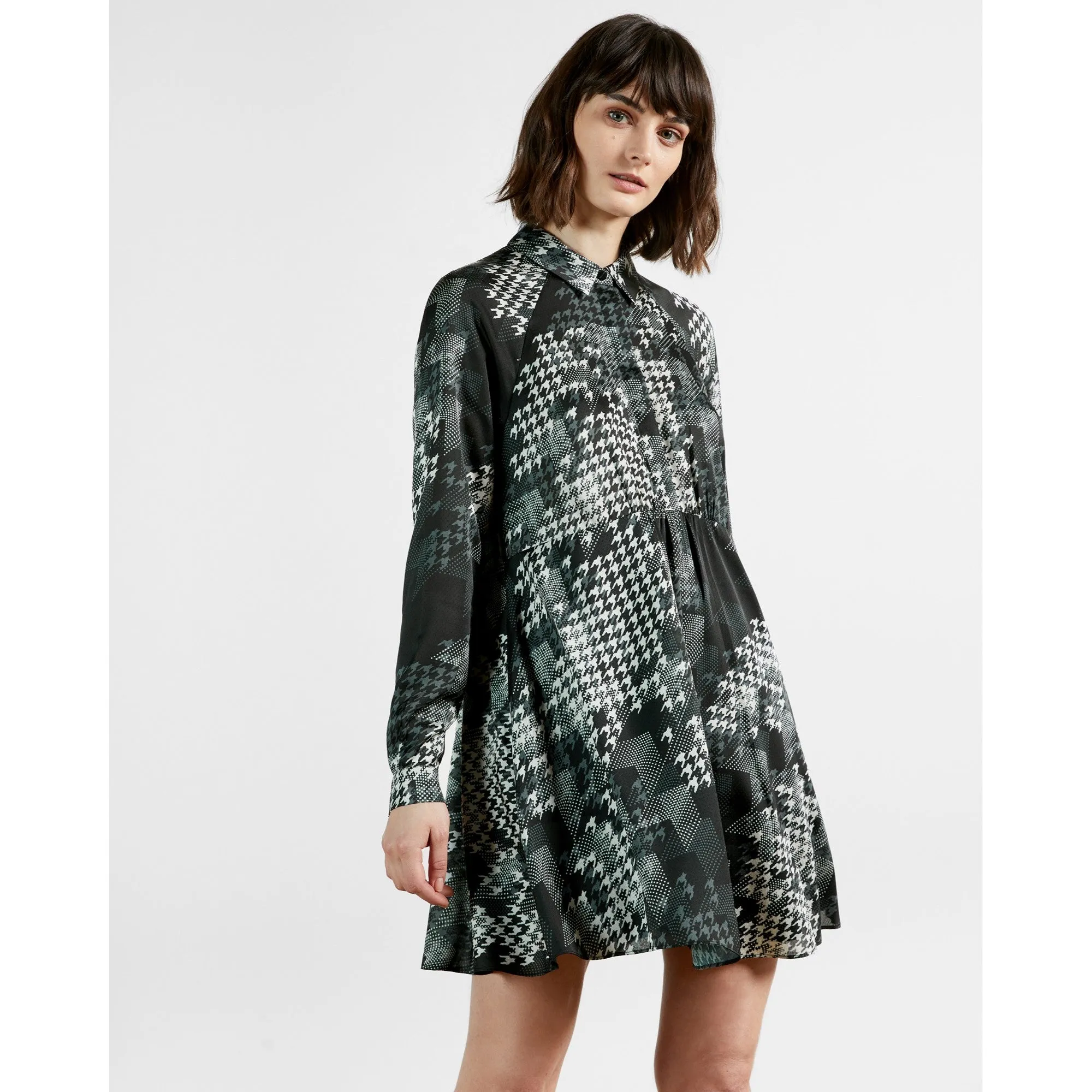 Women Medinaa-Atlas Shirt Dress - Black