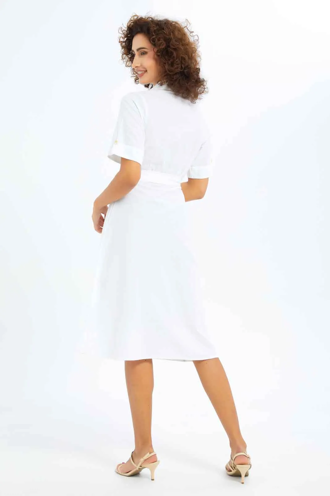 Women White Shirt Dress