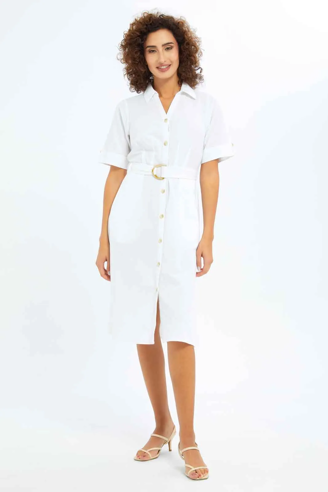 Women White Shirt Dress