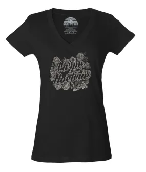 Women's Carpe Noctem Vneck T-Shirt - Goth Soft Grunge Boho Vampire Seize the Night